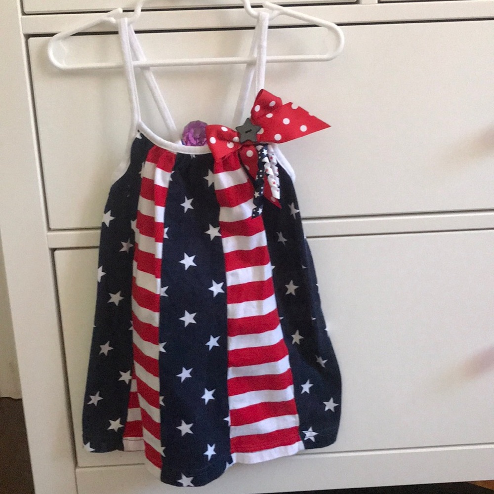 🇺🇸⭐️Stars and Stripes Dress with Bow💫